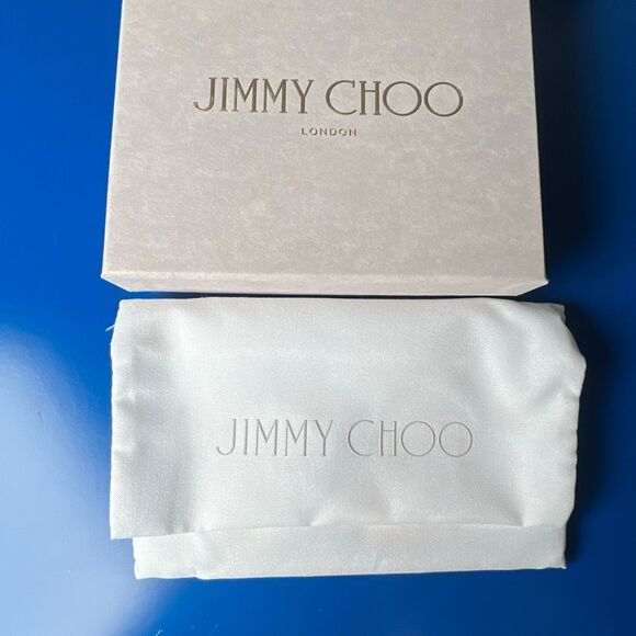 NWT Jimmy Choo Umika Sunrise Mix Glossy Rainbow Elaphe Card Holder With Jc Emble - Picture 12 of 15